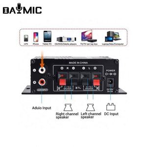 AK170 Mini HIFI, Amplificador de Potencia de 12V para Auto, Módulo Amplificador, Sistema de Sonido para Auto, Altavoz AMP - Product Image 4