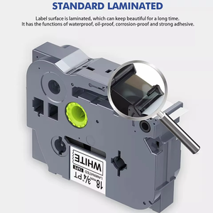 Compatible <span class=keywords><strong>DYMO</strong></span> S0721650 91205 12mmx4m Noir sur bleu Ruban adhésif en plastique multifonctionnel LT pour <span class=keywords><strong>étiqueteuse</strong></span> <span class=keywords><strong>LetraTag</strong></span> - Product Image 2