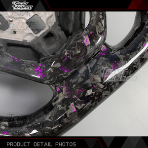 Volante Personalizzato in Fibra di Carbonio Forgiata con Display LED RPM per Chevrolet <span class=keywords><strong>Corvette</strong></span> C7 ZR1 Z06 Z51 Camaro ZL1 1LE - Product Image 4