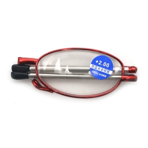 Hot Selling Red <strong>Mini</strong> Retractable PC Frame <strong>Reading</strong> <strong>Glasses</strong> Easy Carry Foldable Design - Product Image 5
