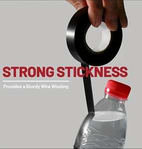 Pita Isolasi Listrik Otomotif PVC Vinyl Hitam Kustom, Pita Isolasi Listrik PVC untuk Pembungkus Kabel - Product Image 6