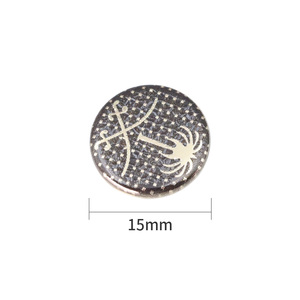 2025 nuevo patrón de personalización impresión cobre ropa botones a presión botón a presión de Metal - Product Image 3