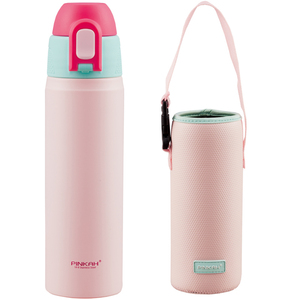 PINKAH - Termo Personalizado de Acero Inoxidable de Doble Pared, 500 ml (17 oz), con Pajita, Botella de Agua, Taza, con Bolsa para Viajes al Aire Libre - Product Image 4
