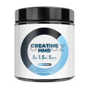Amaz OEM Créatine HMB en poudre avec BioPerine, sans saveur, 210g, pour la récupération après l'entraînement et la croissance musculaire - Product Image 1