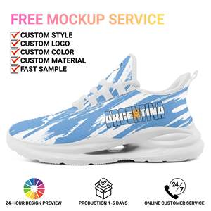 Chaussures de sport à lacets personnalisées <span class=keywords><strong>avec</strong></span> nom d'équipe imprimé sur demande, fabrication directe usine, OEM ODM, baskets personnalisées pour fans FN079-26027048-5 - Product Image 2