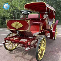 Chariot électrique à 4 roues électrique personnalisé de haute qualité et chariot tiré par des chevaux pour le mariage royal pour le tourisme à vendre