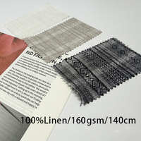 Tissu Jacquard en Lin 100% Teint en Fil, Motif Rayé et à Carreaux pour Chemises, Robes, Vêtements et Textiles