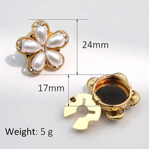 Mancuernillas de Lujo Ligero para <span class=keywords><strong>Camisa</strong></span> de Mujer, Accesorios de Alta Gama para Regalo Formal de Negocios - Product Image 2