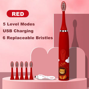 Spazzolino Elettrico Sonico Ricaricabile per Bambini 2025, Vendita all'Ingrosso OEM con Logo Personalizzato, Silenzioso e per Pulizia Profonda - Product Image 4