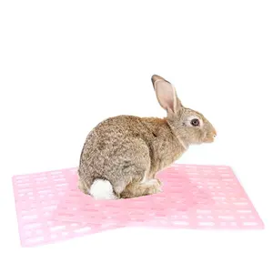 Thick Plastic Small Animal Cage Hole Mats Anti-bite Rabbit Food Pads Bunny Guinea Pig Hamster Rabbit Mats For Cages