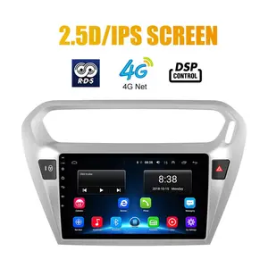 4G วิทยุซิมการ์ด 9 นิ้วรถสเตอริโอ Android FM/AM/RDS/AHD/DSP นำร่อง GPS สำหรับ 301 Peugeot 2016