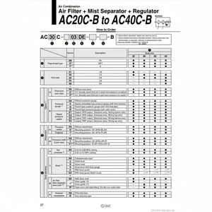 Combinación de aire SMC Pneumatics, piezas neumáticas de - Product Image 1