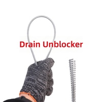 Herramienta Profesional para Limpiar Tuberías - Desatascador Manual en Espiral para Desagües de Baño
