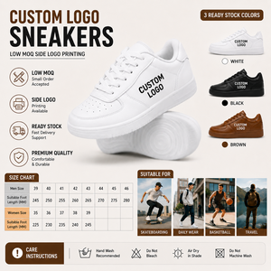 <span class=keywords><strong>Sneakers</strong></span> personnalisées OEM ODM en gros, chaussures décontractées en PU, logo, couleur, matériau, emballage, service de fournisseur d'usine - Product Image 5