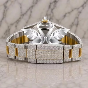 Best Selling Stirlin.co Classic Rubber Moissanite Mechanical Watch Mens Luxury Fashion Jewelry Diamond Look 10 Bar Water - Product Image 5