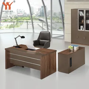 Wenhao New Arrival General Manager Office Luxury Functional Design Boss Table Desk Ceo Executive