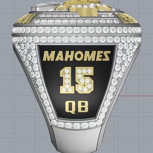 Anillo de Campeonato de los Kansas City Chiefs para Hombre, Aleación Blanca, Joyería K, Recuerdos - Product Image 2