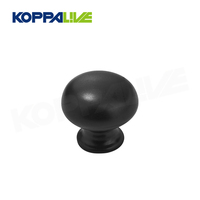 Koppalive Boutons de tiroir de commode en laiton massif Quincaillerie de meuble Or et noir mat Boutons de porte d'armoire modernes