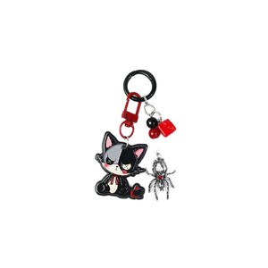 Nuovo Portachiavi Mengda in Acrilico Inciso su Due Lati con Coniglio e Orso, Accessorio 3D in Lega con Farfalla Dolce e Cool - Product Image 1