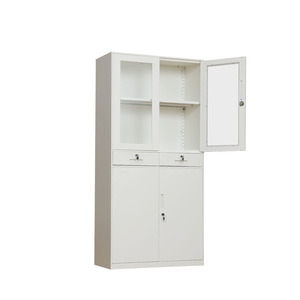 Modern 5 Tier Steel Fireproof Adjustable Storage Cabinet with Lock for <b>Workshop</b> and Office Use Durable Metal Filing System - Product Image 2