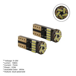 Ampoule LED T10 à culot en coin - Utilisation automobile 9-30V 1W Haute qualité Garantie <span class=keywords><strong>2</strong></span> ans Certifiée CE Éclairage automobile personnalisable - Product Image 4
