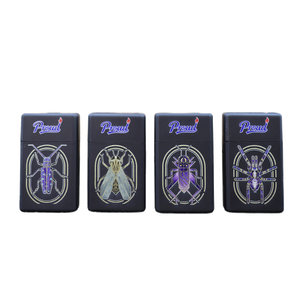 Nouveauté, briquet électronique au <span class=keywords><strong>gaz</strong></span> butane rechargeable en plastique HP populaire, flamme jet, avec lumière LED piézo, logo personnalisé - Product Image 2