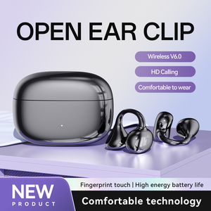 Klip Telinga Terbuka Nirkabel untuk Earphone Olahraga <span class=keywords><strong>Bluetooth</strong></span> 5.4 Tahan Air dengan Indikator Baterai LED JL - Product Image 1