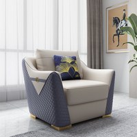 Nouveau produit ensemble de canapés de style européen meubles de salon canapé inclinable ensemble nordique en cuir véritable