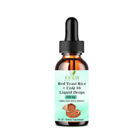 Gouttes liquides OEM ODM de levure de riz rouge et CoQ10 avec extrait de levure de riz rouge pour soutenir la santé du cholestérol