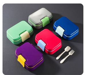 2 / 3 Compartment Leakproof Lunchbox Portable Food Storage Container Tiffin Bento Lunch Box Stainless Steel Lunch Box for Kids - Product Image 2