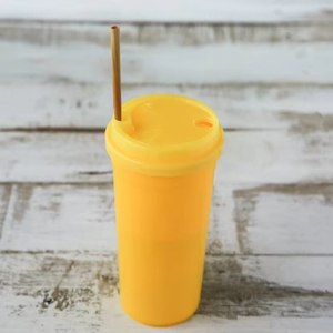 Gobelets en plastique PP jetables avec couvercles hermétiques pour boissons à emporter, thé et smoothies. - Product Image 1