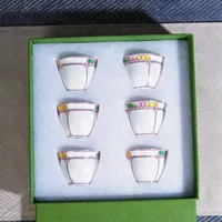Petit ensemble tasse et soucoupe en céramique, style américain, portable, vaisselle pour la rentrée scolaire