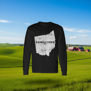 T-shirt a maniche lunghe Homegrown Ohio State Pride per i nativi dell'Ohio - Product Image 3