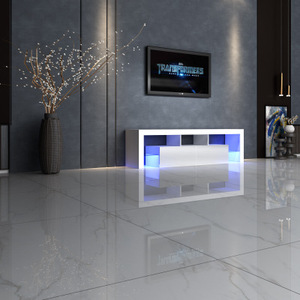 <span class=keywords><strong>Mueble</strong></span> para <span class=keywords><strong>TV</strong></span> <span class=keywords><strong>Blanco</strong></span>, <span class=keywords><strong>Mueble</strong></span> para Televisor de Madera <span class=keywords><strong>Blanco</strong></span> con Frente de Alto Brillo UV, Lámpara LED - Product Image 6