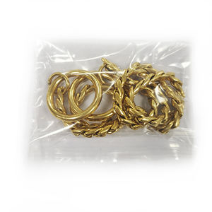 2024 collier de dressage pour chien de compagnie collier de chaîne de serpent de chien en métal doré de luxe - Product Image 4