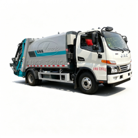 Camion compacteur de déchets JAC Junling E3 à châssis, compression hydraulique, couleur personnalisée, émissions conformes aux normes, direct usine