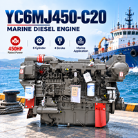 Yuchai YC6MJ450-C20 450PS Schwerlast-Wassergekühlter Schiffsdieselmotor als Hauptantrieb für Frachtschiffe und kommerzielle Schiffe