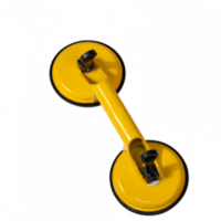 Ventouse à deux griffes en alliage d'aluminium de qualité industrielle FY-RS-014 avec patin en caoutchouc de 7 mm et diamètre de 123 mm, personnalisable OEM/ODM pour carrelage