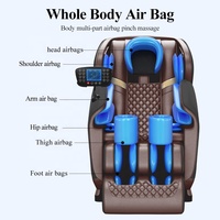 Meilleure Vente Fauteuil de Massage Relaxant Complet Intelligent Robot IA 4D Shiatsu Commercial Électrique Luxe Nouveau Design avec Rouleau pour les Pieds