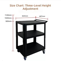 Moniteur portable avec structure en acier laminé à froid, dimensions 624,5x467x920mm, moule privé, pour salle informatique mobile, Guangdong