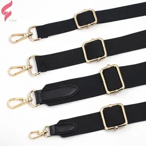 Lihui 2022 luxury bags handbag accessories nylon black chains shoulder straps charm for handbags decoration