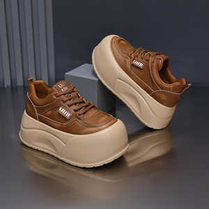 <span class=keywords><strong>Scarpe</strong></span> da <span class=keywords><strong>donna</strong></span> casual leggere bianche con plateau e suola spessa in schiuma antiscivolo, rialzanti, con design accattivante, ideali per l'autunno - Product Image 2