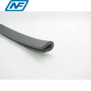 U-образная уплотнительная лента из пенорезины, Китай, нестандартная силиконовая пена OEM 14*20 мм, 14*20 мм 0,3-0,4 г/см3 20-25 Shore C CN;GUA Black - Product Image 2