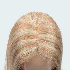 2026 Cierre de encaje blanco para mujer, con base de seda, densidad natural, cutícula alineada, cabello humano europeo, topper de encaje mono - Product Image 3
