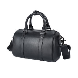 High-end Genuine Leather Boston Shoulder Bag Stylish <b>Pillow</b> Tote Bag for Women Small Outdoor Travel Handbag Gym Bag Unisex - Product Image 3