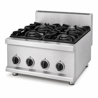 Cuisinière à gaz commerciale pour équipement de restauration, en acier inoxydable, pour pot en terre cuite, puissance 14,2 kW, cuisine cantonaise
