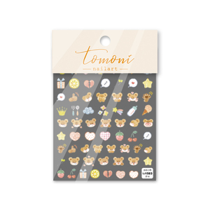 Autocollant d'ongles pour nail <span class=keywords><strong>art</strong></span> tomoni, étiquette ours mignon, 5d, pour salon de beauté, vente en gros, pièces - Product Image 6