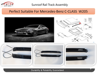 RUISU Nouveau kit de mécanismes de toit ouvrant panoramique avec rail de glissière pour Mercedes-Benz Classe C 250 205 GLC 253 OE A2057804300