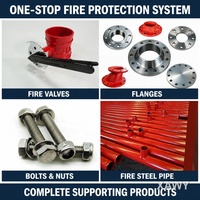 Coude rainuré à 90 degrés en fonte ductile DN25-DN300 pour système de protection incendie, tuyauterie d'hydrant et d'incendie, fournisseur OEM