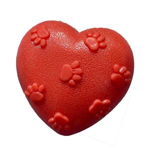 Sevgililer günü Pet hediye çiğneme diş temizleme için Hollow gıcırtılı kalp şekli TPR oyuncak tatil köpek interaktif oyun oyuncak - Product Image 2